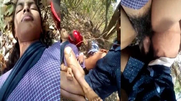 desi viral mms hot school girl outdoor fucking with lover in jungle