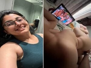 Indian sex mms hot bhabhi watching porn video with devar before fucking