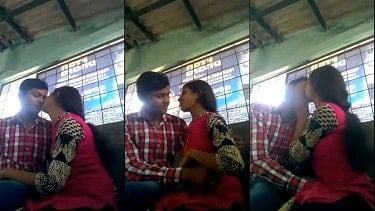 Indian porn sex mms bf kissing and pressing boobs gf in public place