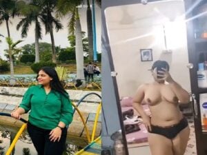 Busty big boobs Milf hot bhabhi nude before mirror leaked selfie mms for lover