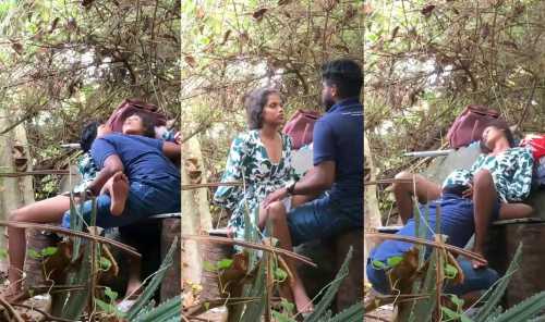 Exclusive desi MMS Naughty College GF Fucked Hard in Jungle with BF