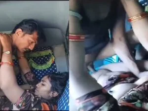 Fsiblog XXX sexy village bhabhi fucking with driver in car leaked outdoor sex mms