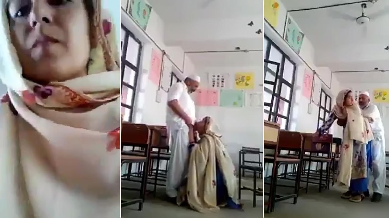 Trending Viral MMS Pakistani Teacher Caught Fucking Old Principal in Classroom